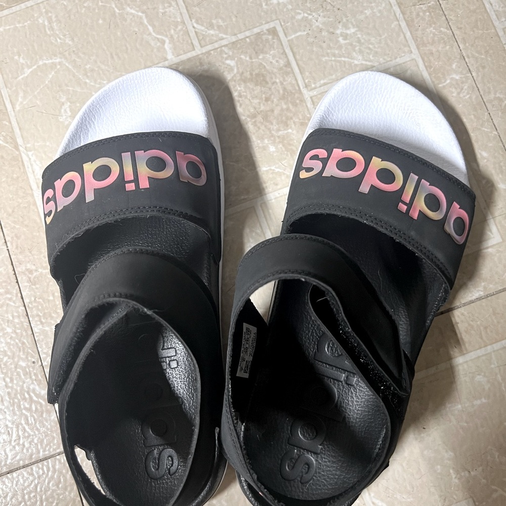 Adidas sandals. Worn one time. Super comfy!